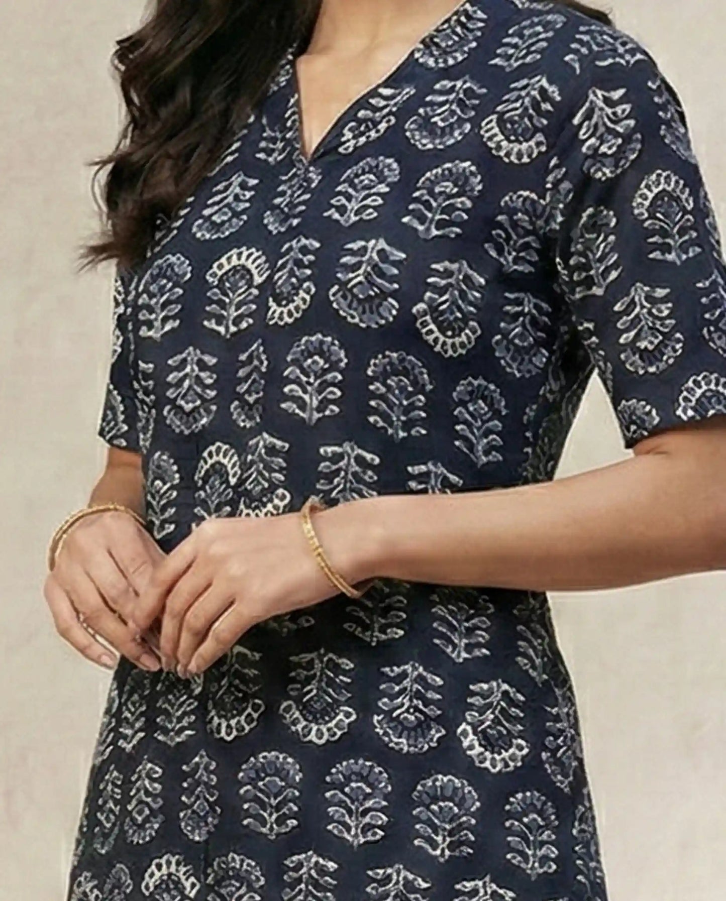 Sherlys Attire Charcoal Black  Cotton Kurta & Palazzo Set