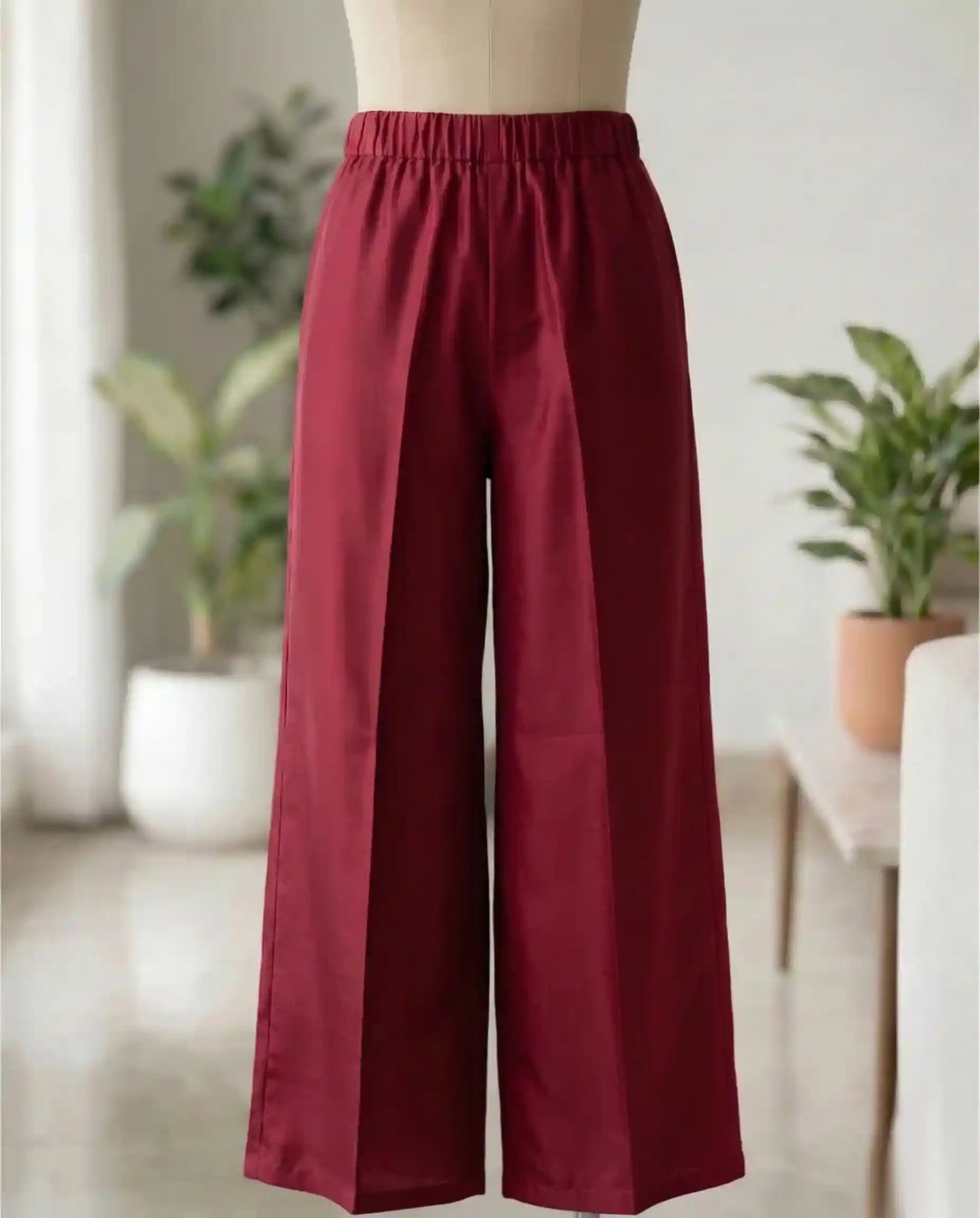 Maroon Embroidered premium Silk Kurti Set