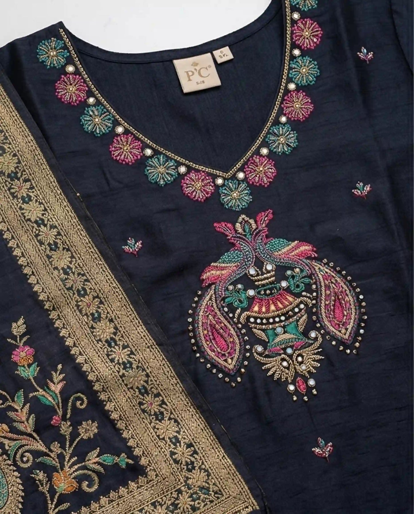 Premium  Floral Print Churidar Material Set