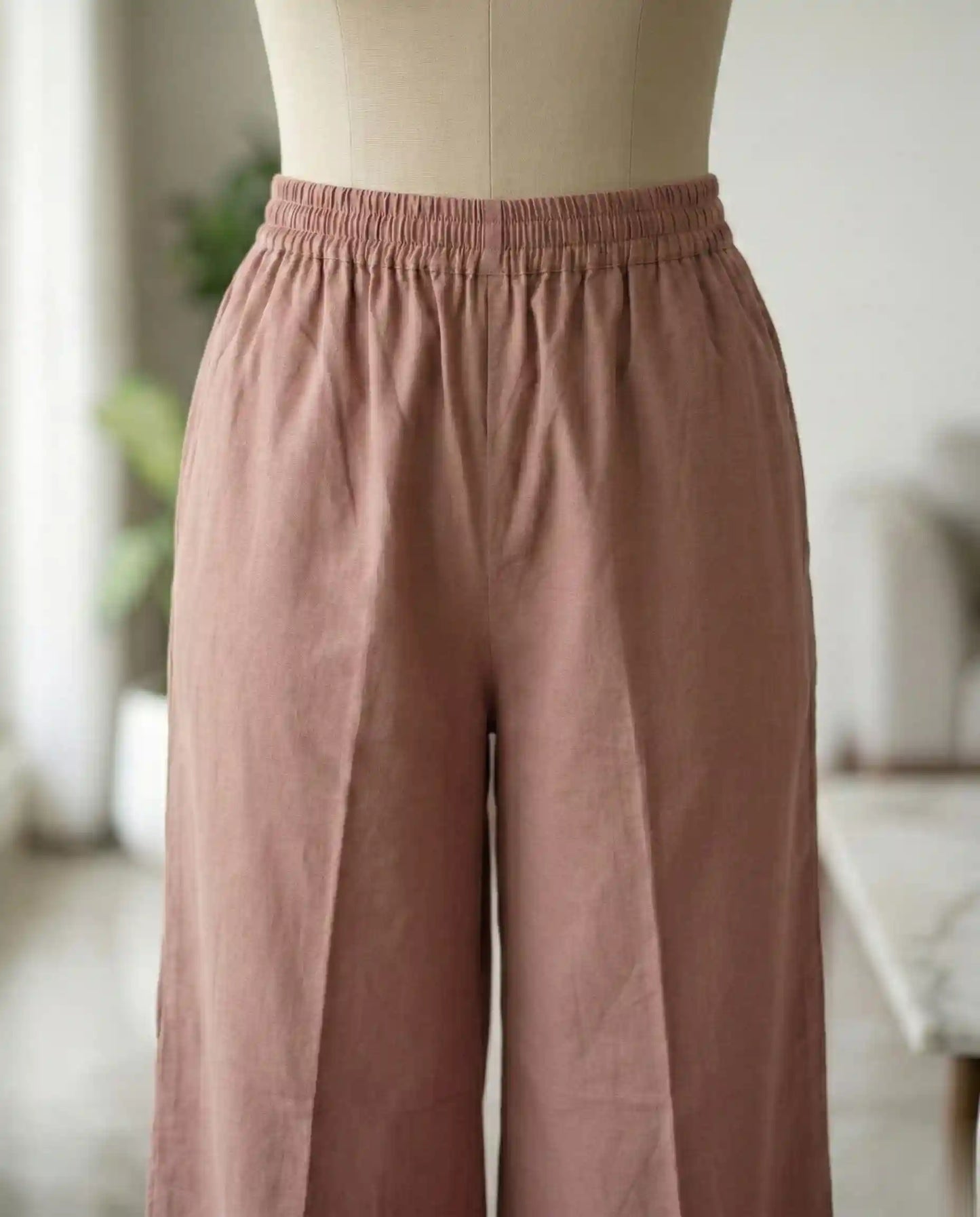 Premium Cotton Silk Floral Embroidered Kurti Set – Pink