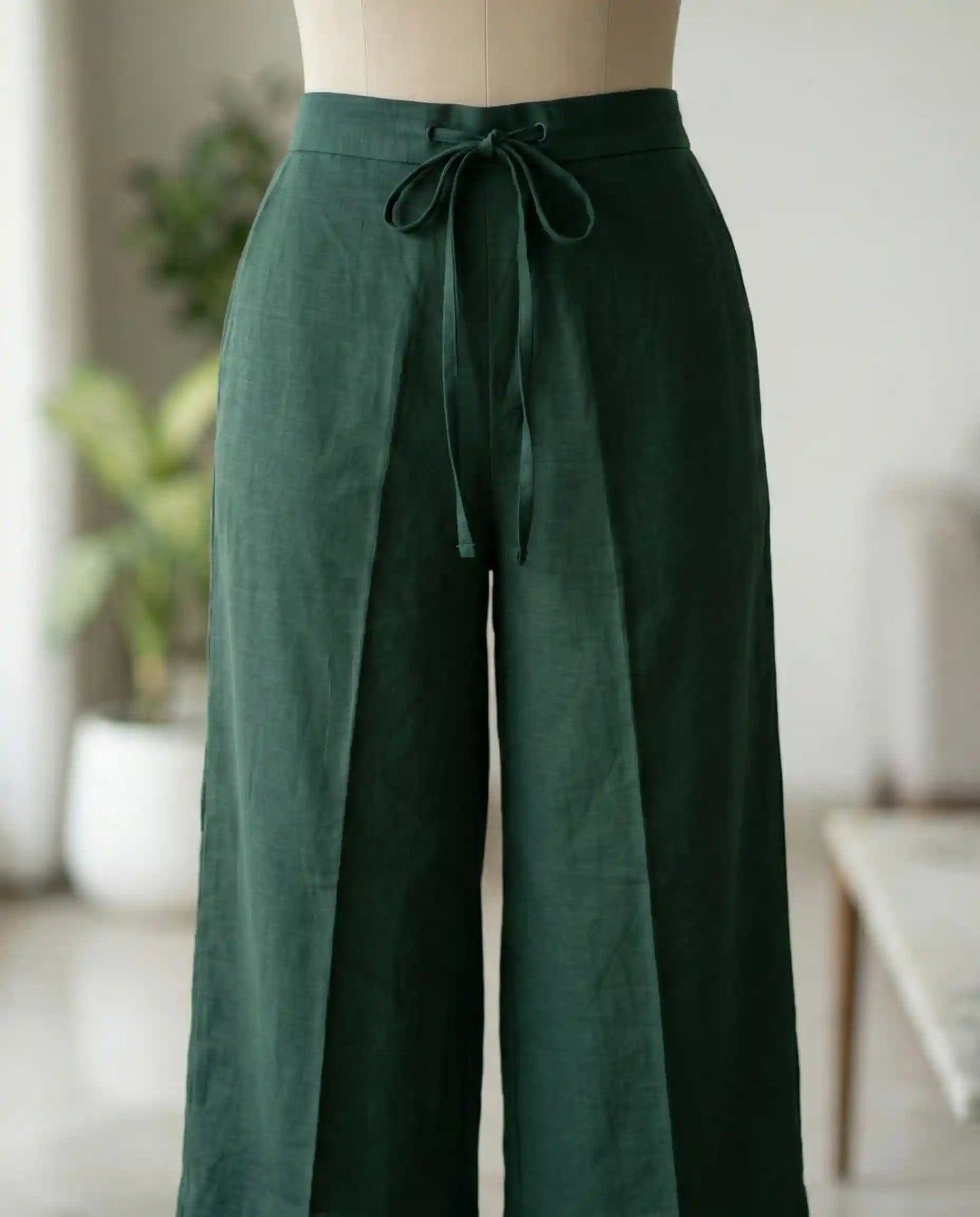 Sherlys Attire Teal Green Floral Modal Cotton Kurta Set