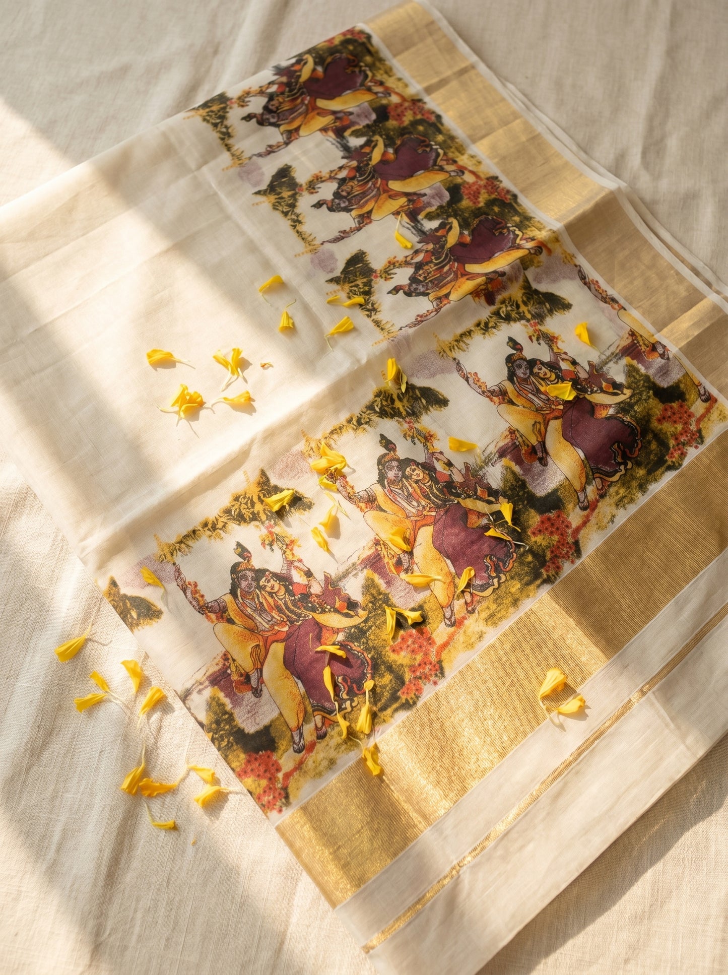 Radha Krishna Kasavu Sari