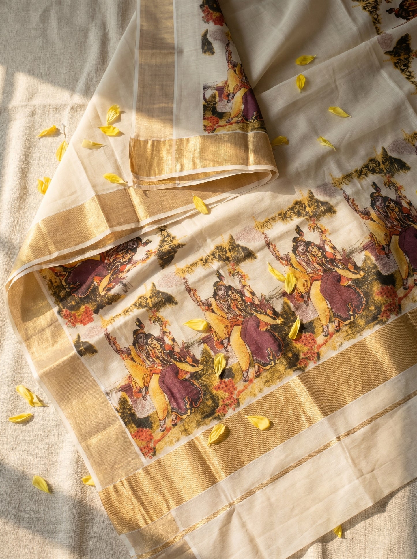 Radha Krishna Kasavu Sari