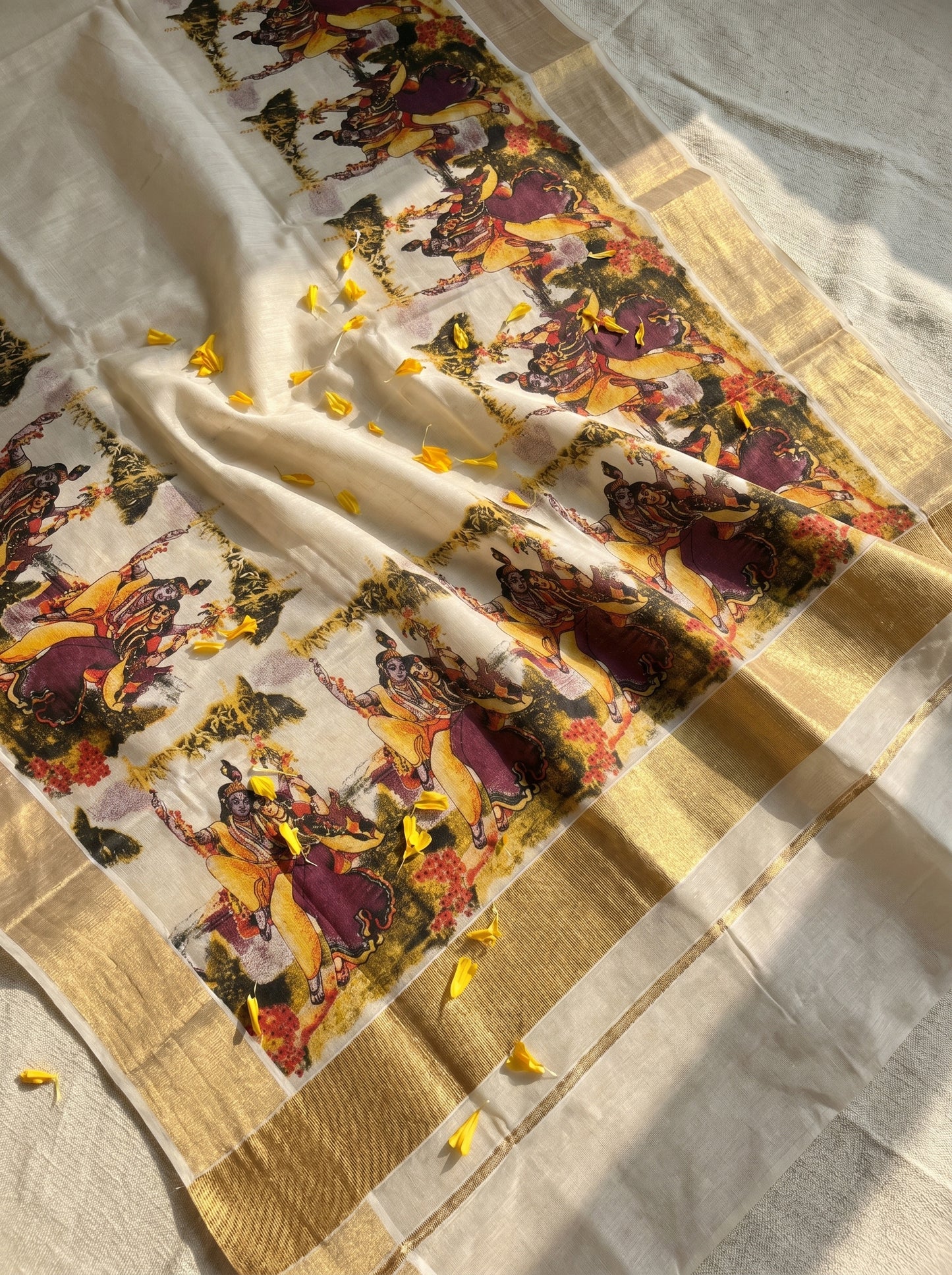 Radha Krishna Kasavu Sari